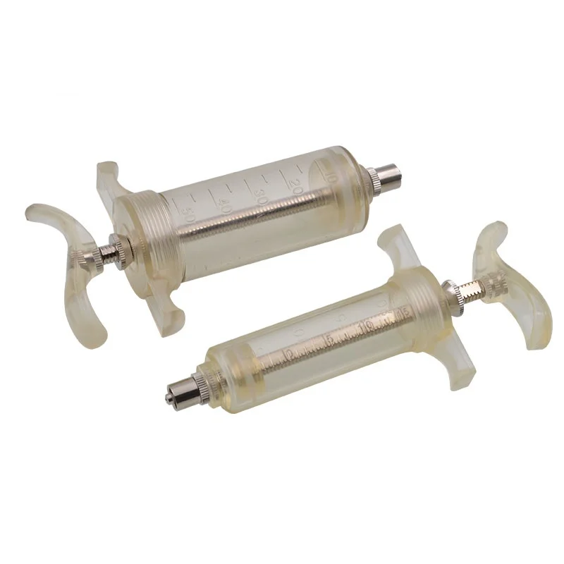 10ml 20ml 30ml 50ml Automatic Injection Veterinary Plastic Steel Syringe for Cattle Sheep Pig Poultry