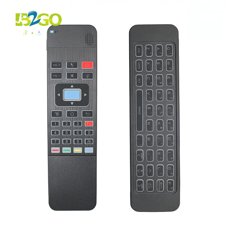 Factory Wholesale 2.4G Wireless fly Air mouse T3 Air mouse Backlit remote control for smart tv