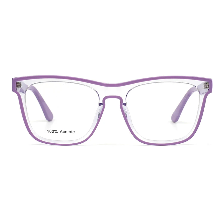 FD9039   Wholesale high quality square acetate eyewear glasses spectacle frame for eye glasses