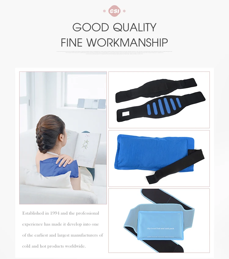 CSI high quality reusable hot cold gel pad thermal gel pad microwavable warm heating cool ice pack