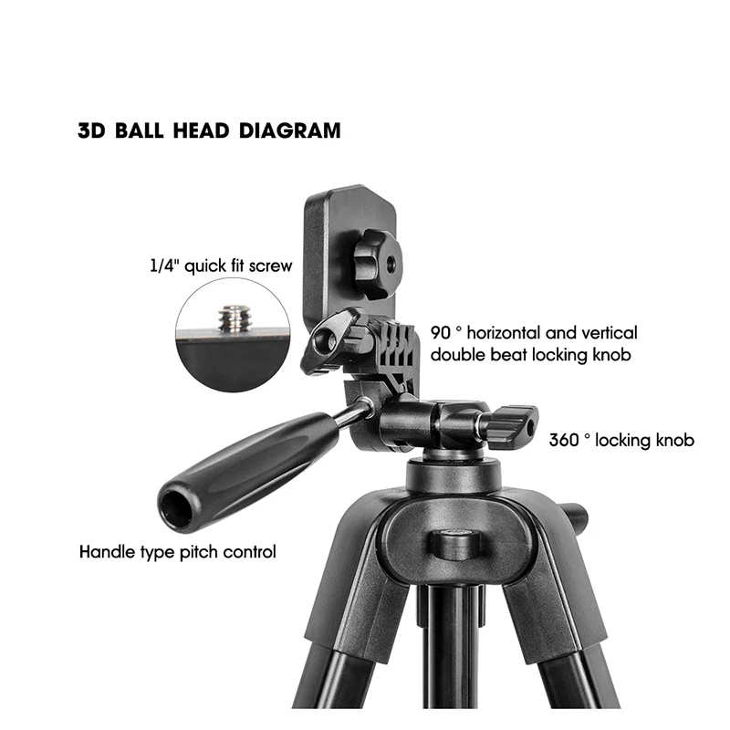 Professional Photography Camera Accessories Tripod Light Portable Aluminum Tripod For Camera