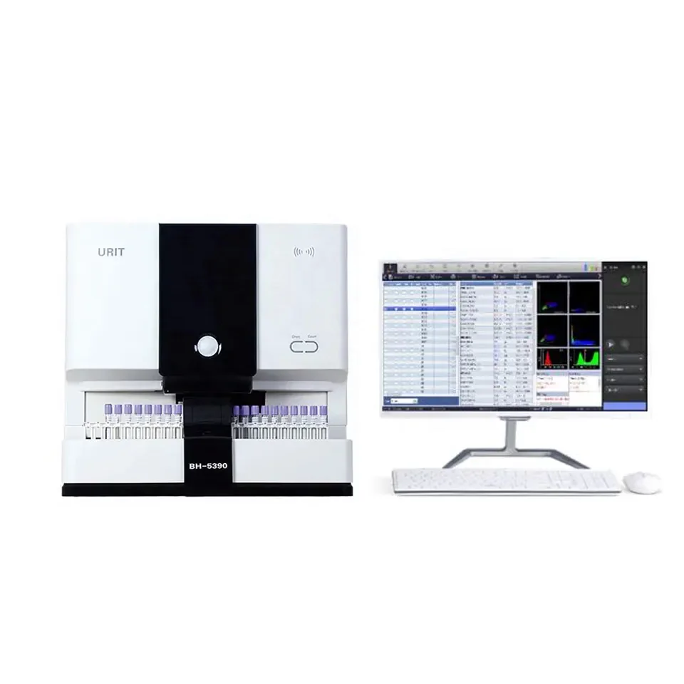 Urit BH-5390 Hematology Analyzer 5 Diff Automatic Blood Cell Counter Crp With Auto Loader
