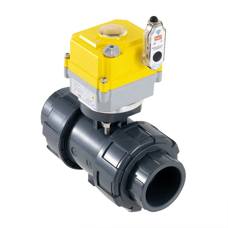 Smart electric valve Tuya APPwifi water valve power off automatic return setting. Smart timing PVC electric water valve