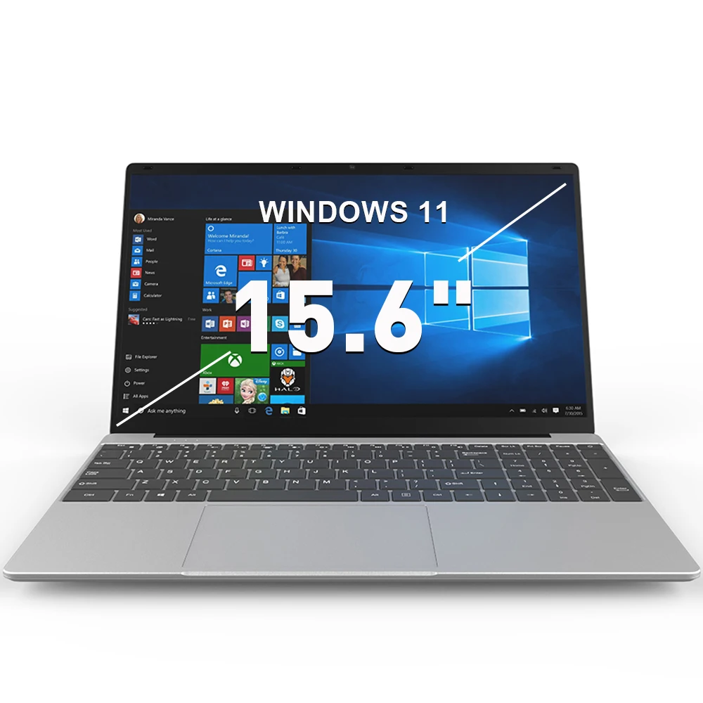 High Quality Intel N5095 Brand New 16GB RAM 512GB SSD Win11 Portable 15.6 Inch Notebook Computer Full Size Keyboard Laptop