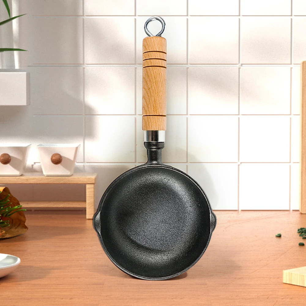 Cast Iron Melting Basting Pot for Grill Cooking Iron Saucepan Mini Cast Iron Bowl for Sauces