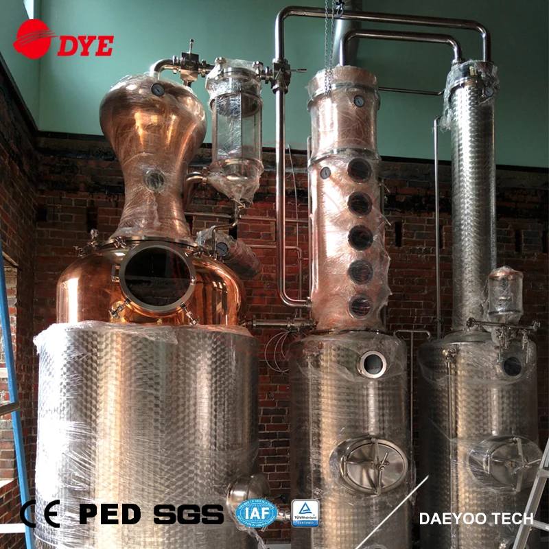 1000l Whisky alambic copper still brandy distilling equipment alcohol distiller home distillation for sale