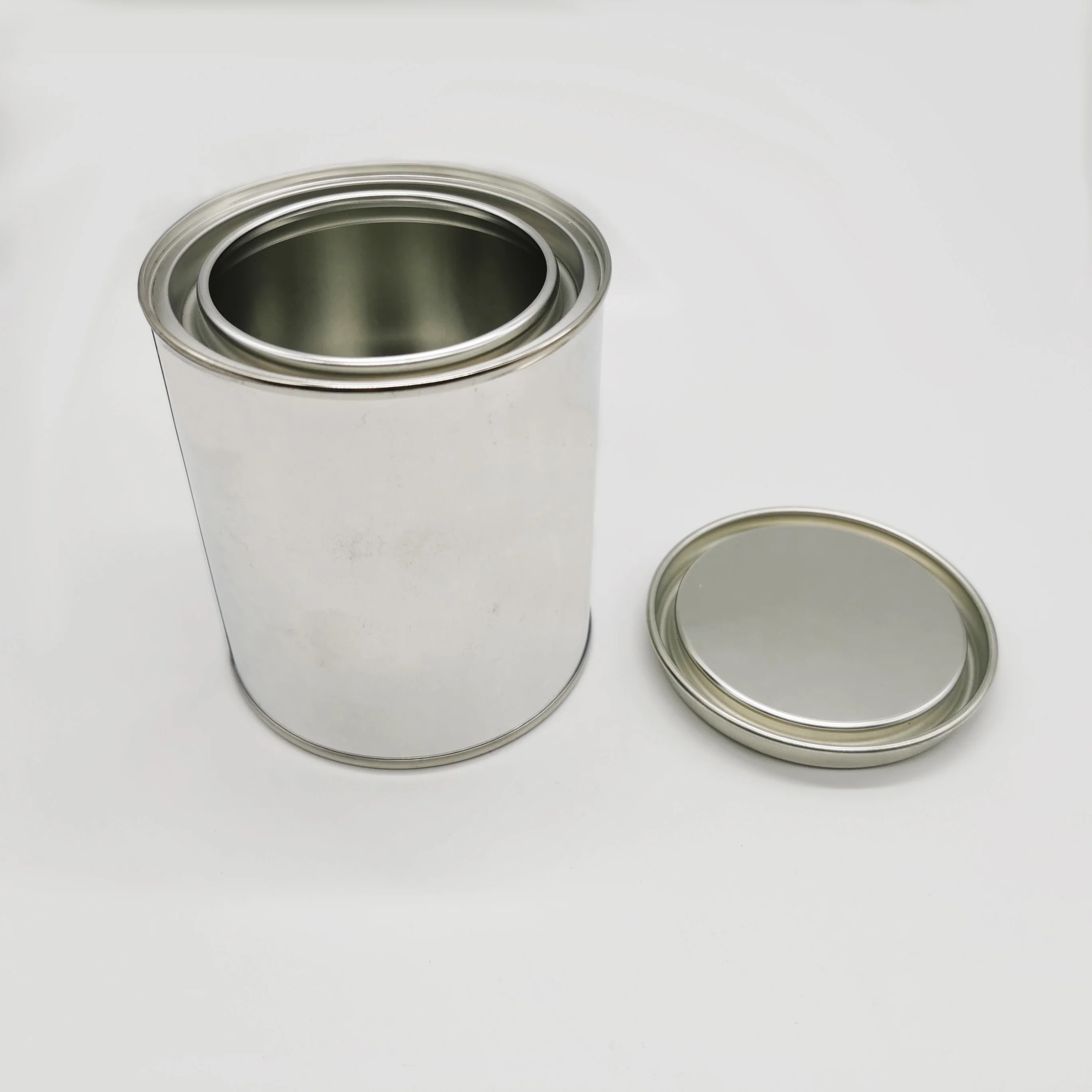 0.45L empty round candle tin cans with metal cover for sale