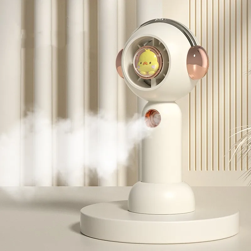 New handheld fan spray cooling fan portable mini student cartoon cute electric fan USB