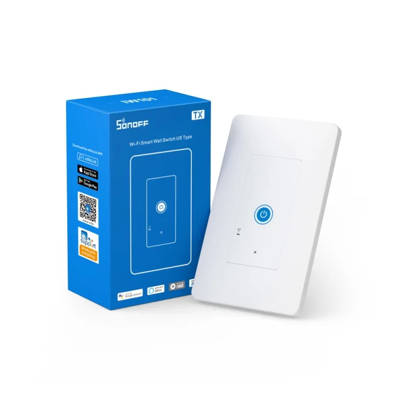 Новое поступление SONOFF IW100/IW101 США Wi-Fi умный контроль мощности в стене розетка и переключатель 15 а беспроводные переключатели контроля