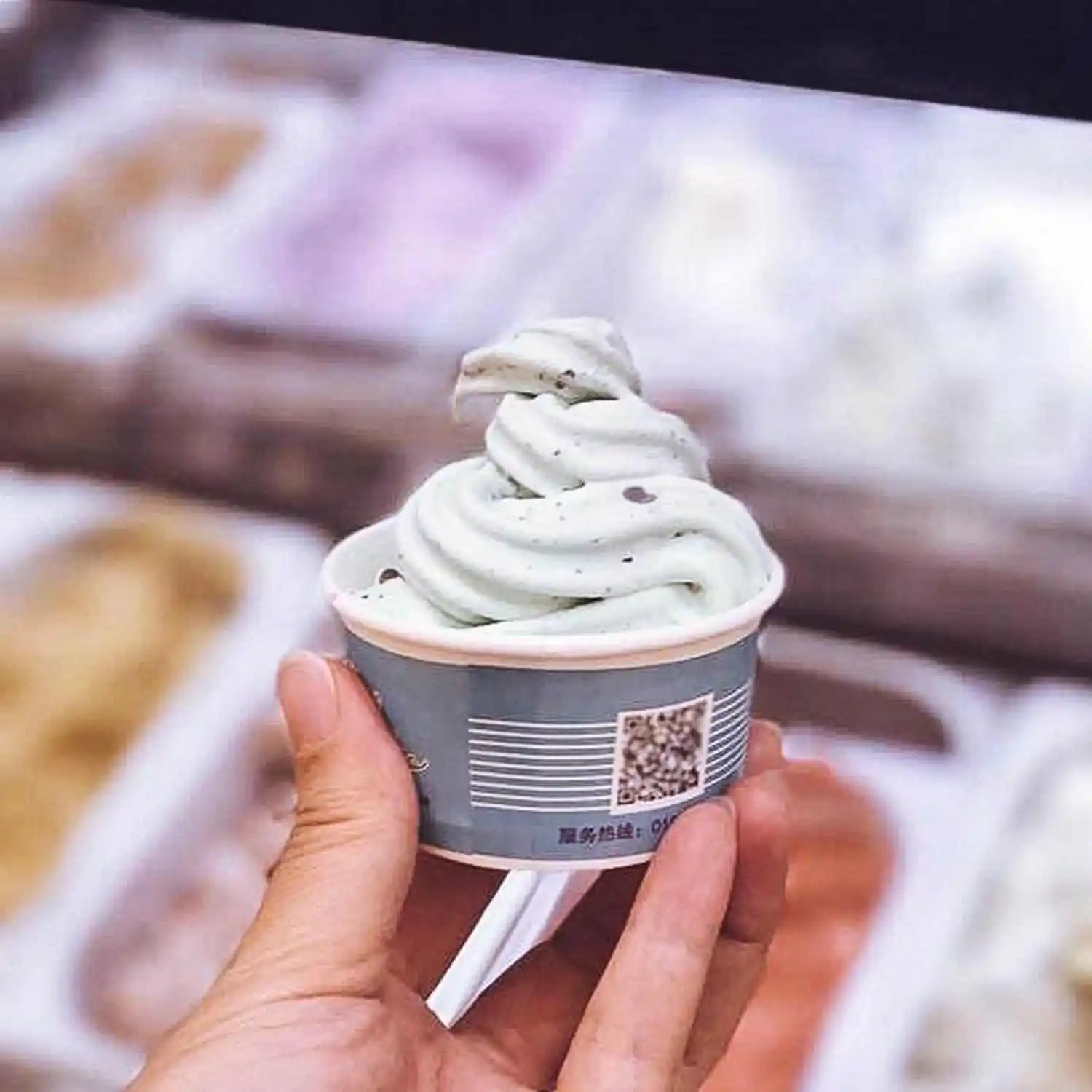 DEM-1200 10S Per Serve Freeze Fruit Yogurt Ice Cream Swirl Mixer Blender