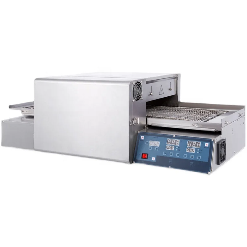 popular style new trend 20 inch microcomputer panel control gas heating temperature chain conveyor belt food cooking  pizza oven