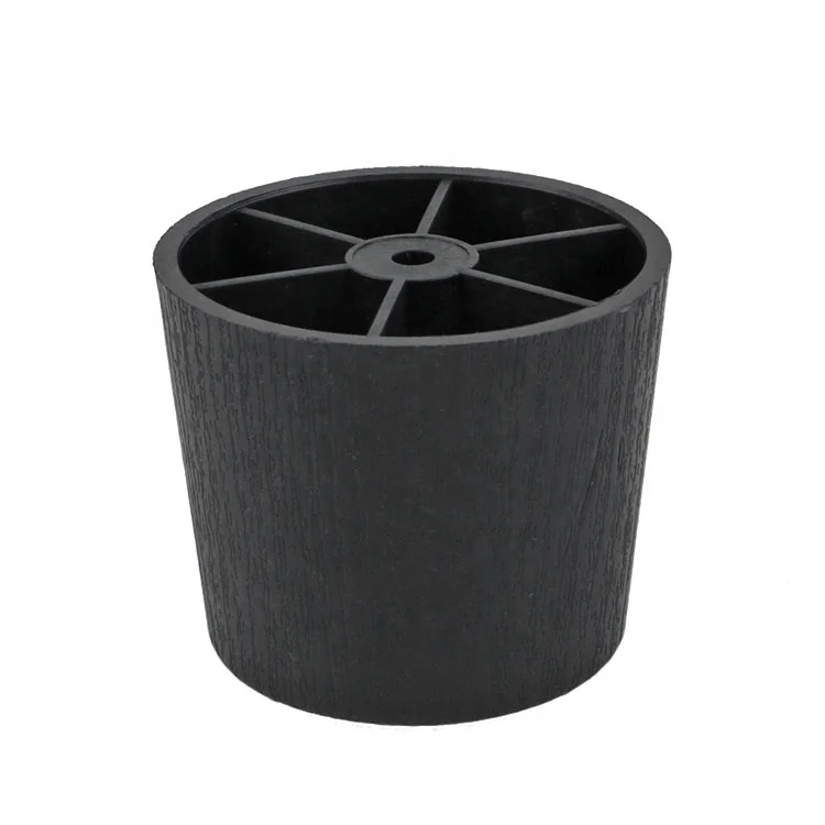 WINSTAR wholesale furniture feet small PVC black sofa chair legs for table