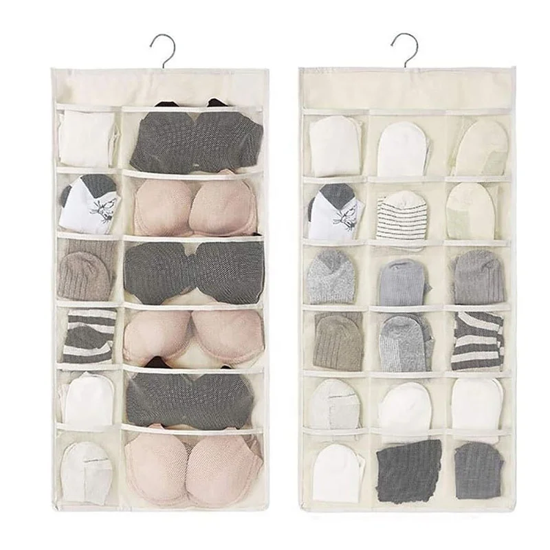 Современный подвесной органайзер с сетчатыми карманами вращающаяся Металлическая Вешалка из Оксфордской ткани складная сумка для нижнего белья носки поликарбоната