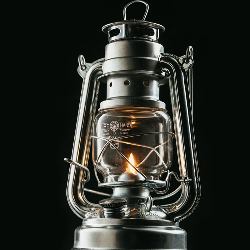 Classic outdoor camping indoor waterproof  decorative wild land kerosene vintage glass metal burning  oil lamp