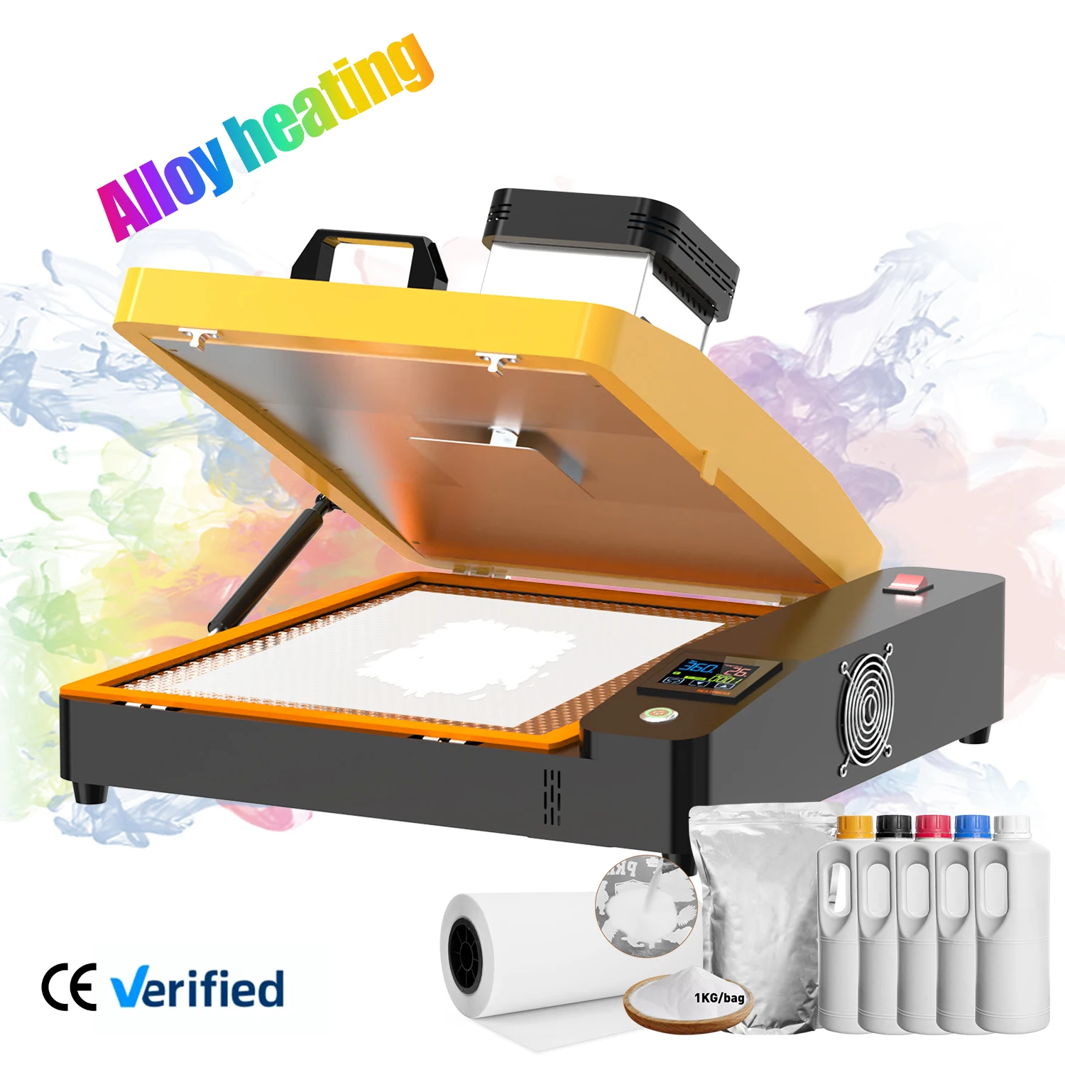 ingani A3 A4 A2 60cm drying heat mini oven semi-automatic 110V dtf a3 powder oven