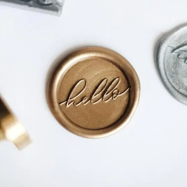 Custom Self Adhesive Wax Seal stickers Wedding Invitation envelope Seals Business wax seal stickers