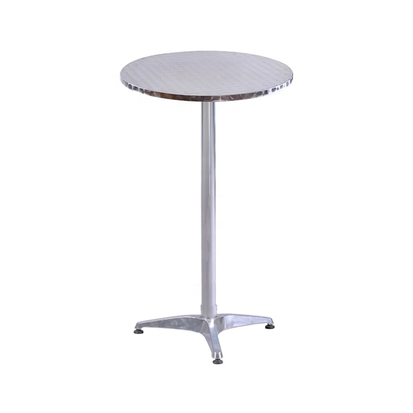 
Patio Used Round Aluminum Pub Bistro Adjustable Bar Tables 