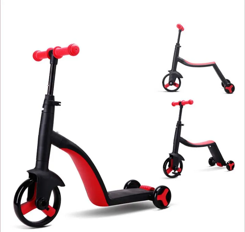 Children Scooter Tricycle Baby Balance Bike Ride On Toys 3 In 1 Kids Scooter Kids