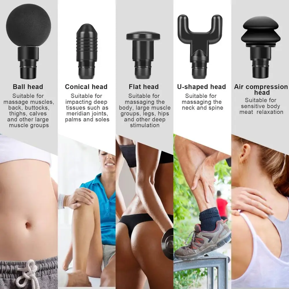 2020 24V Cordless Deep Percussion Vibration Body Massage Device Muscle Massage Gun For Fitness