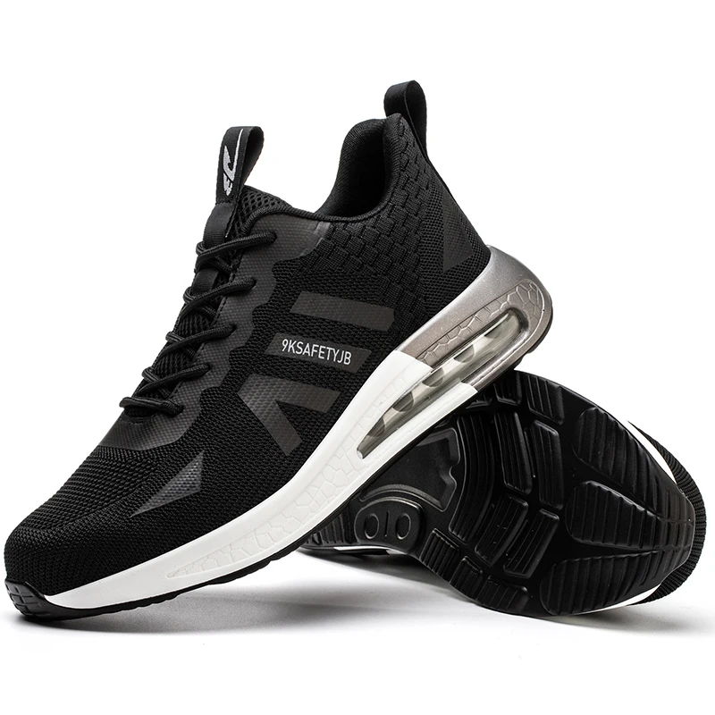 Dropshipping wholesale price safety shoes with cushion anti-slip high quality custom steel toe working shoes