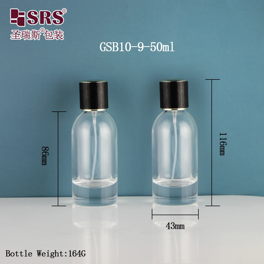 Factory Manufacture Glass Empty Perfume Bottle Cylinder Glass Bottle Perfume