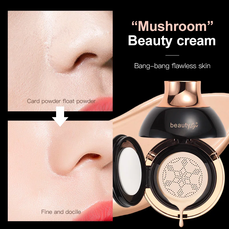 Custom Wholesale Makeup Essence Cushion Foundation Moisturizing Lightweight Concealer Long Lasting BB & CC Cream For Face Makeup