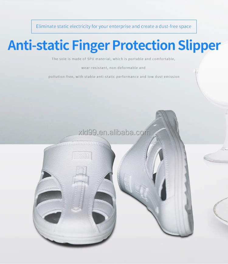 Cleanroom ESD Anti Static PVC Safety Slipper