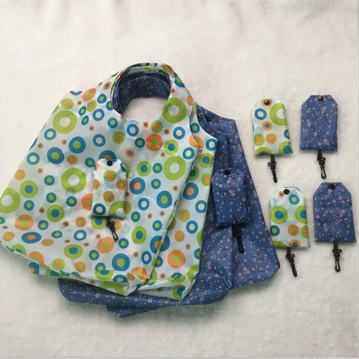 Eco New Products polyester bag foldable Washable grocery polyester foldable reusable eco friendly tote bags