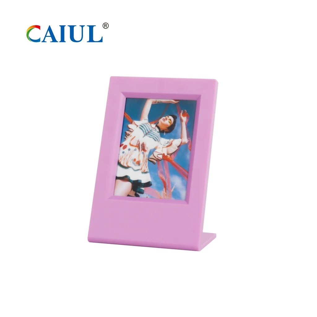 Caiul Patent Classic ABS Kpop Style Tabletop Mini Picture Frame for fujifilm instax mini 12/11 Film 2X3 Picture Photo Frame
