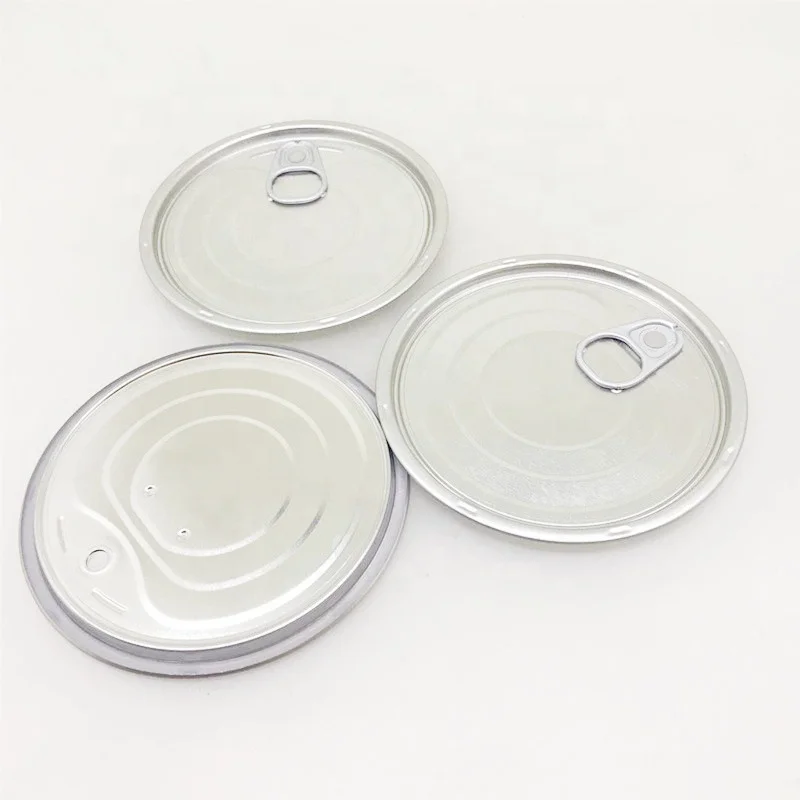 Vacuum Point EOE  401# 99mm Aluminum Easy Open Tin Can Lid For Milk Packaging