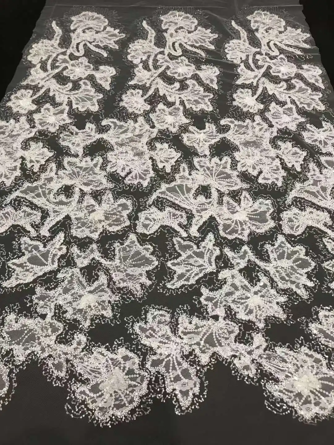 Custom china wholesale net lace fabric dubai