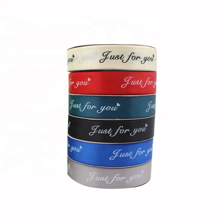 
China Factory Wholesale Custom wholesale printed polyester satin ribbon with logo 
