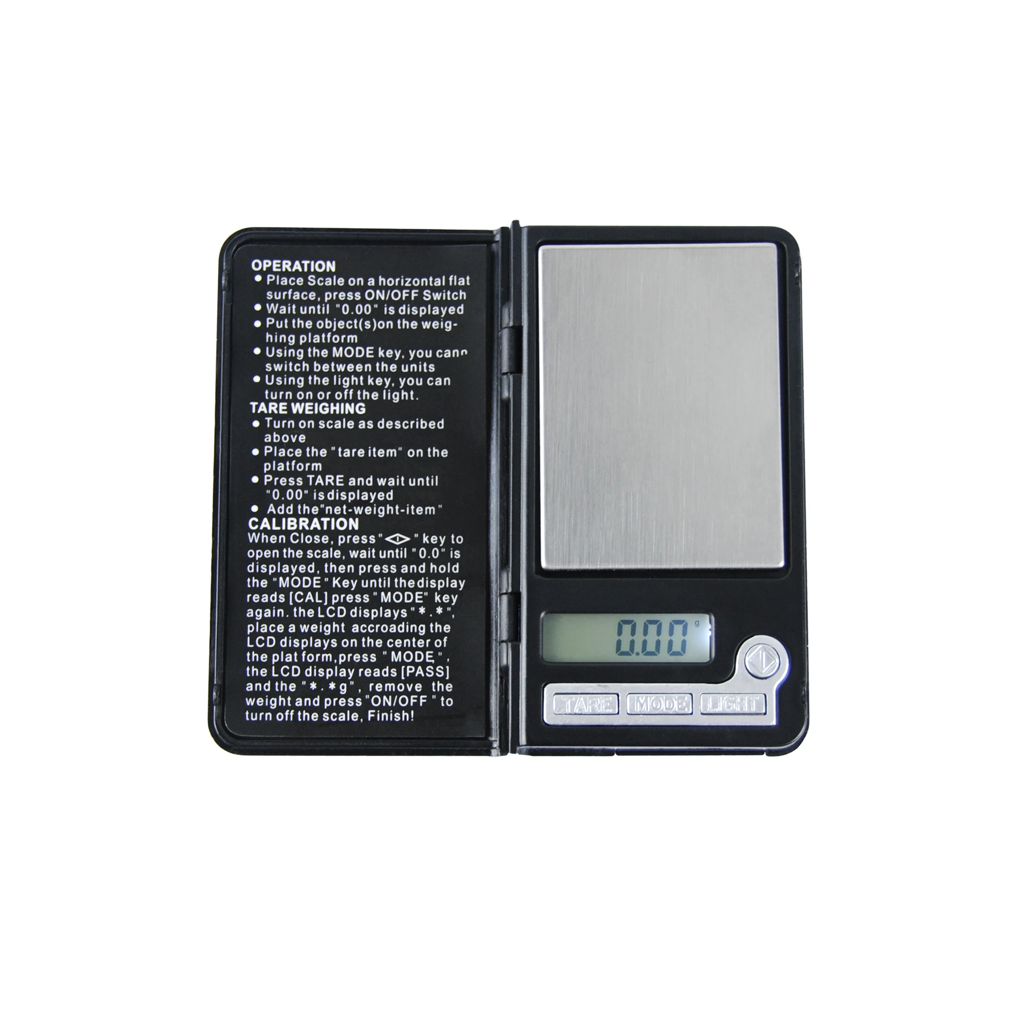 Digital Pocket Jewelry Scale Mini Scale Jewellery Black 0.01g Scale 10mg Small Portable Weigh Bascula