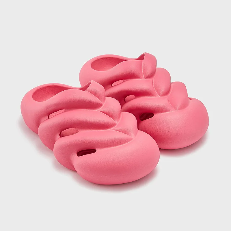 Anti-Slip Indoor Outdoor Plush Bubble Slides Slippers House Casual  EVA Slippers Shoes For Women And Men