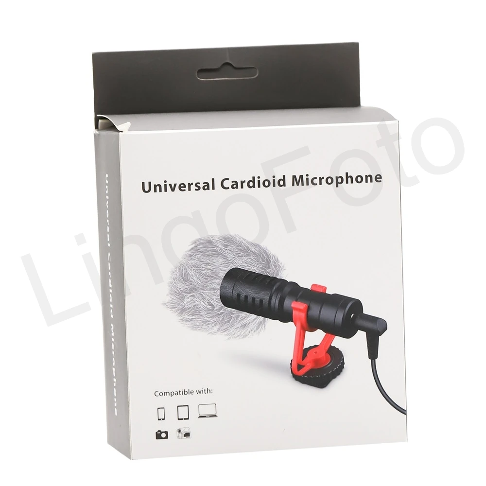 VXR10-B Shotgun Audio Microphone Best Microphone For Recording Podcasts Cell Phone Computer Condenser Microphone