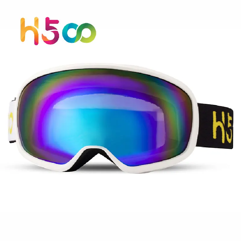 Cool stylish uv400 custom logo strap mirror lentes for teens ski neive goggles masque jet snow schnelle snowboard masks brille