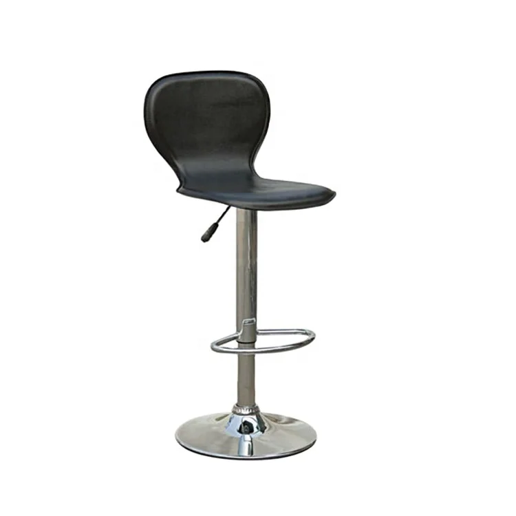 2022 New High modern swivel outdoor PVC leather bar counter stools Swivel Bar Stool with Backrest