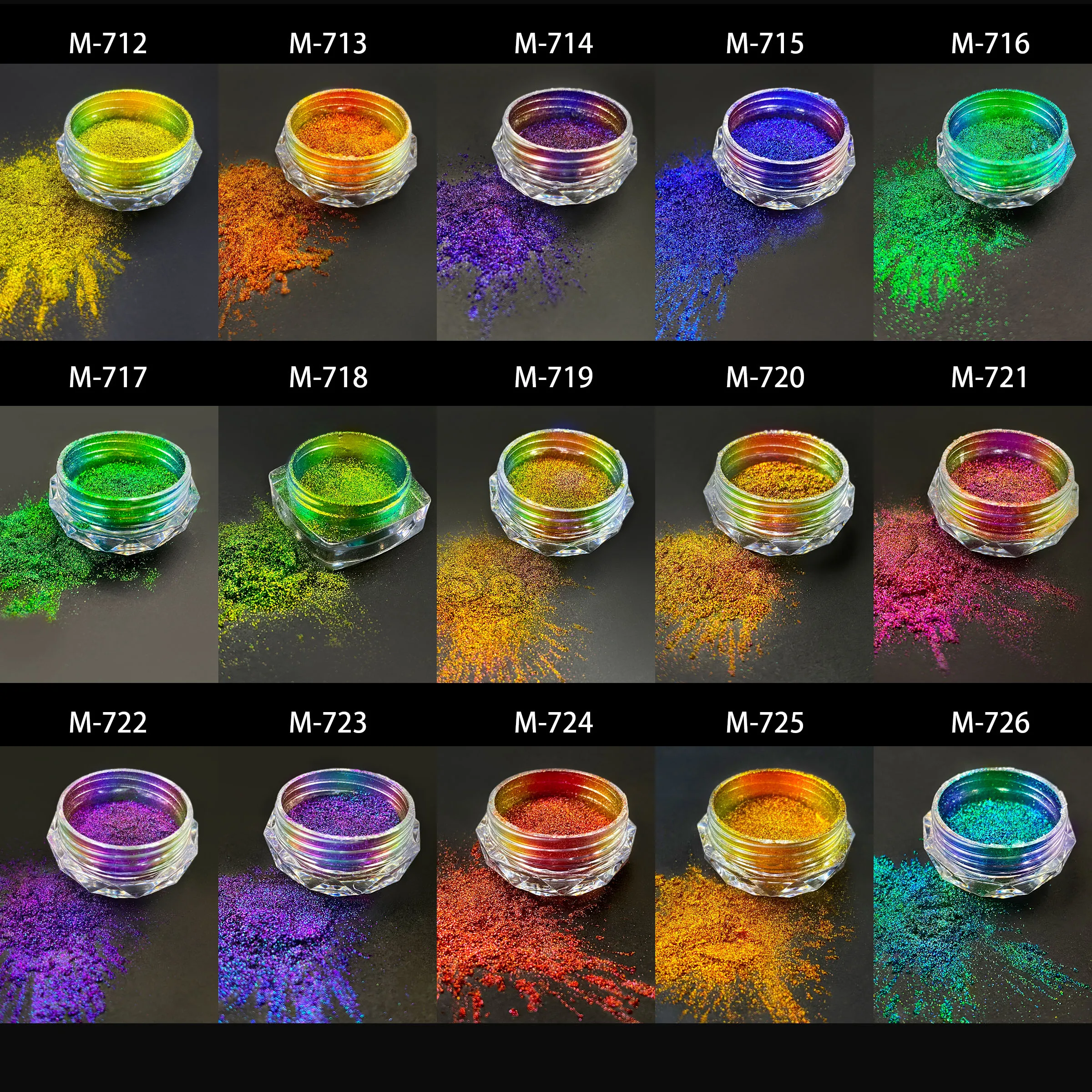 High Quality  Multichrome Eyeshadow  Chameleon Pigment Color Changing Cosmetics Grade Chrome Pigment for Nail Art