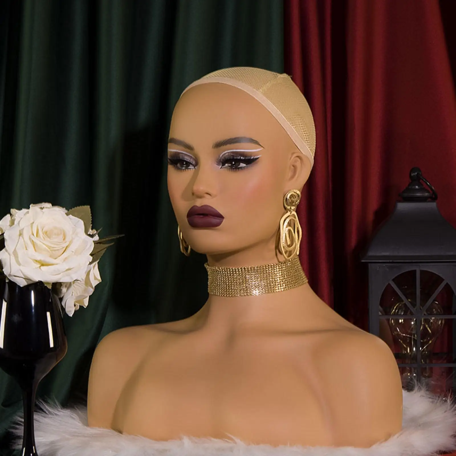 100% Human Hair Manequine Wig Head Mannequin Display Hair Mannequin Training Head