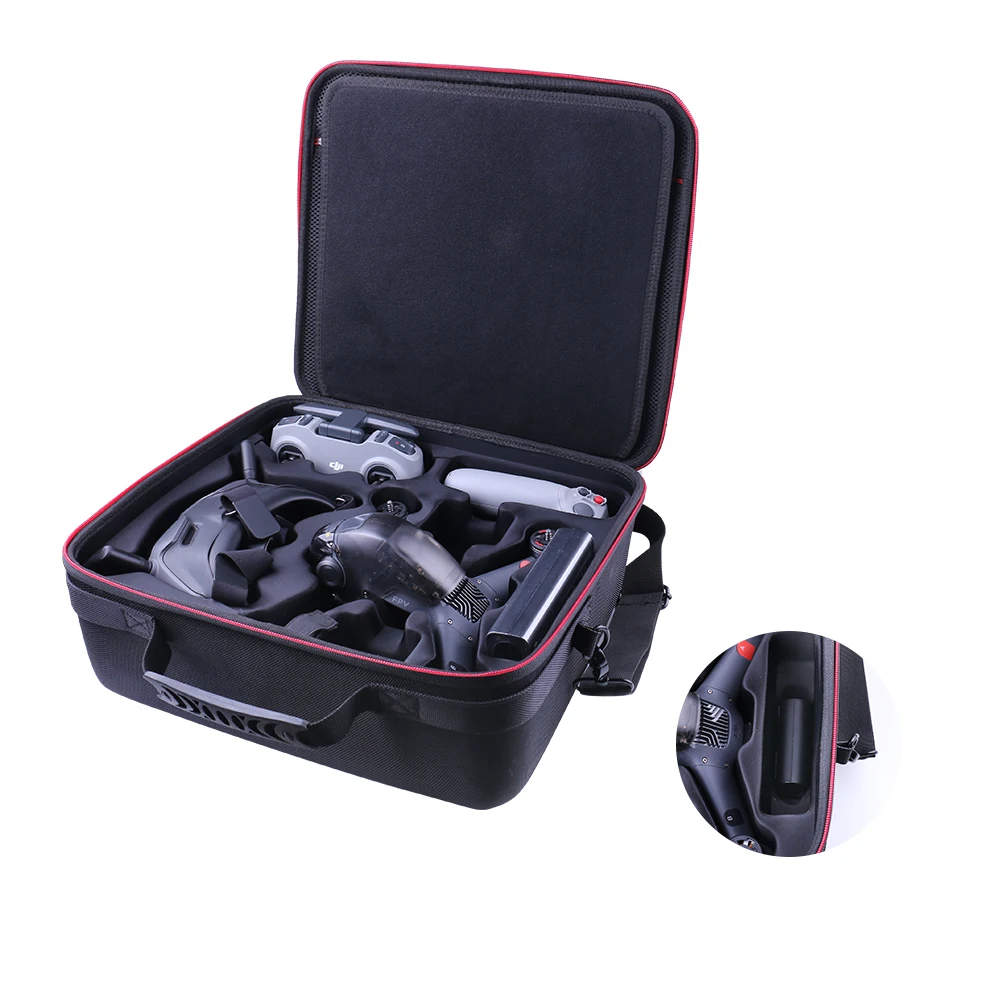  Сумка для дрона FPV совместимая с DJI комбинированная сумка хранения переноски жесткий дорожный защитный чехол