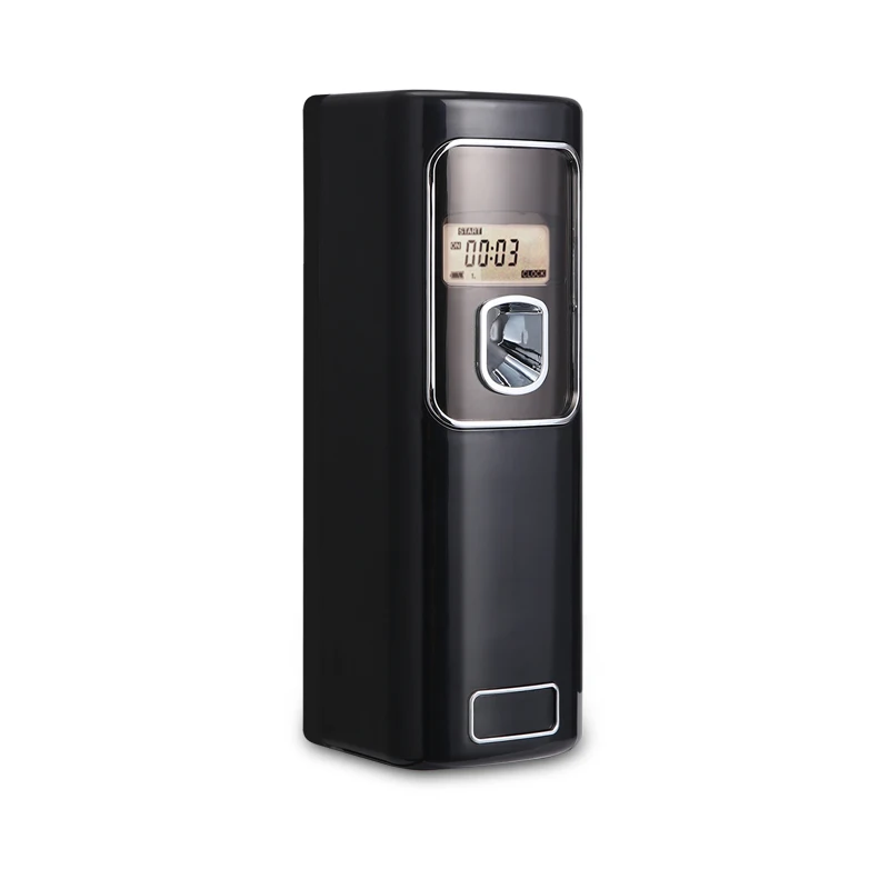 smart automatic aerosol dispenser battery LCD automatic hotel air freshener dispenser 300ml cans spraying fragrance dispenser