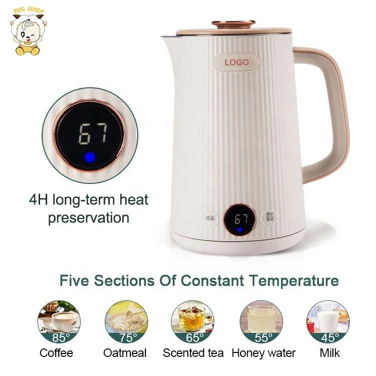 Новый продукт светодиодный Электрический чайник с контролем температуры большой емкости