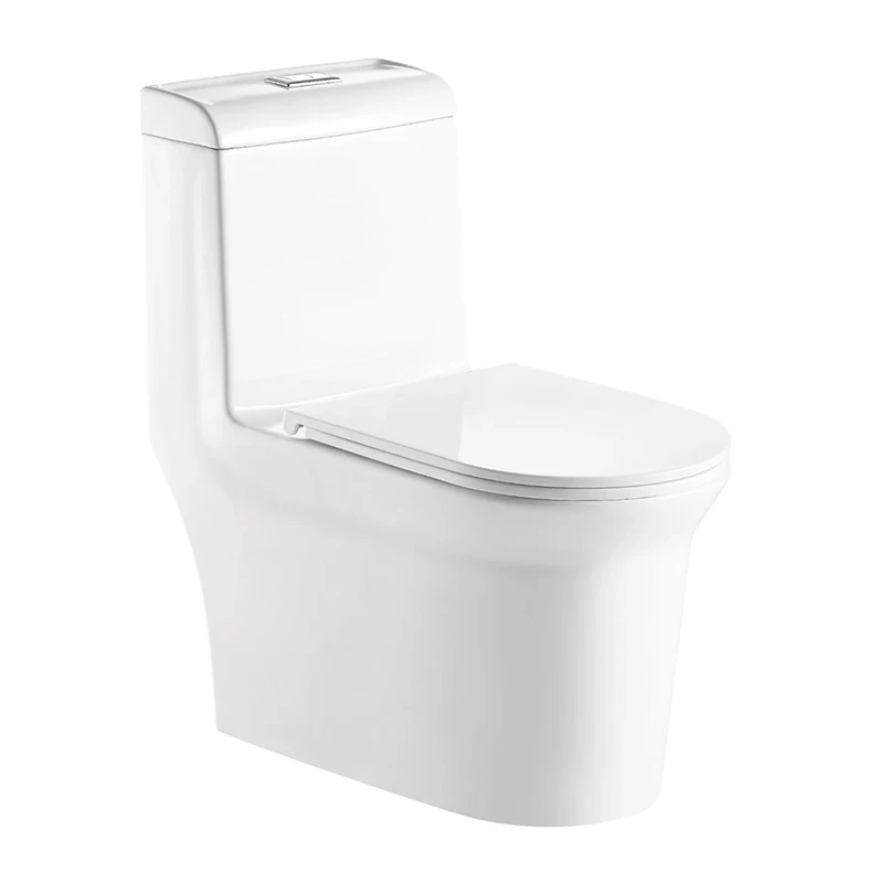 BTO Modern Hot Sale Hotel wc Bathroom Freestanding Ceramic p-trap toilet White Color One Piece Toilet