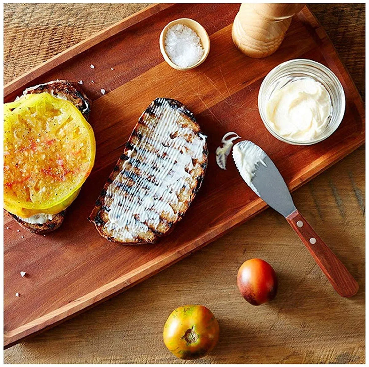 Stainless Steel Deluxe Sandwich Cream Cheese Straight Edge Wide Butter Spreader