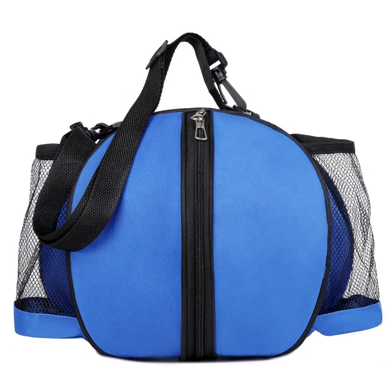 Basketball Bag Football Volleyball Softball Sports Ball Bag Adjustable Shoulder Strap 2 Side Mesh Pockets Soccer Ball Bag