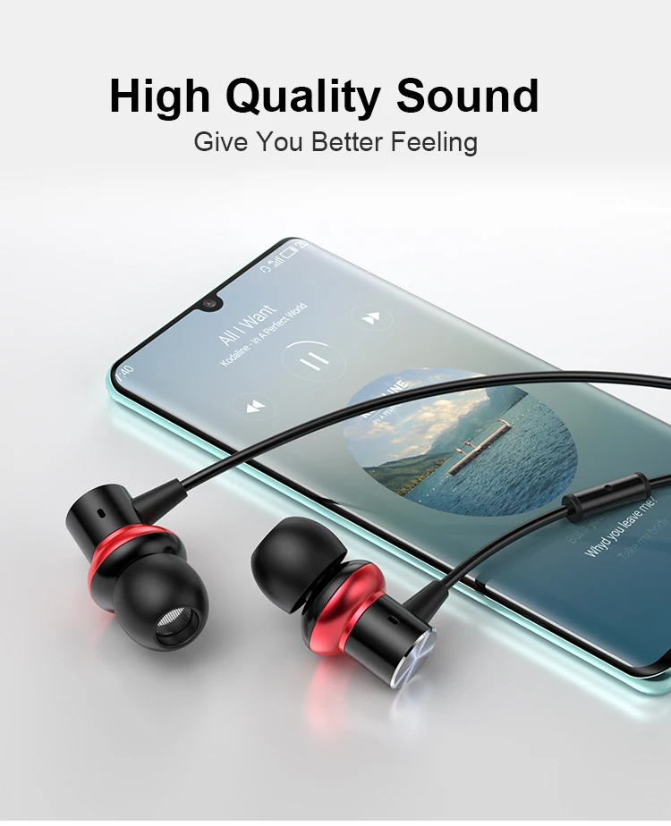 NTE Great quality Metal Headset Female to male Voice Changed In-ear Headphones Earphones