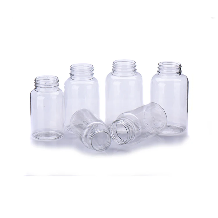 Chinese Manufacturer Logo Customized RTCO High Quality Empty PET Plastic Capsule Bottle Capsule Canister Screw Cap