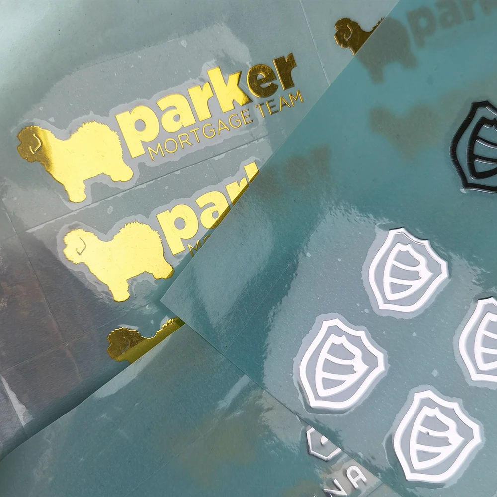 Metallic Letters Labels Custom Thin Electroform Gold Nickel 3D Logo Transfer Embossed Decals Metal Stickers With Adhesive