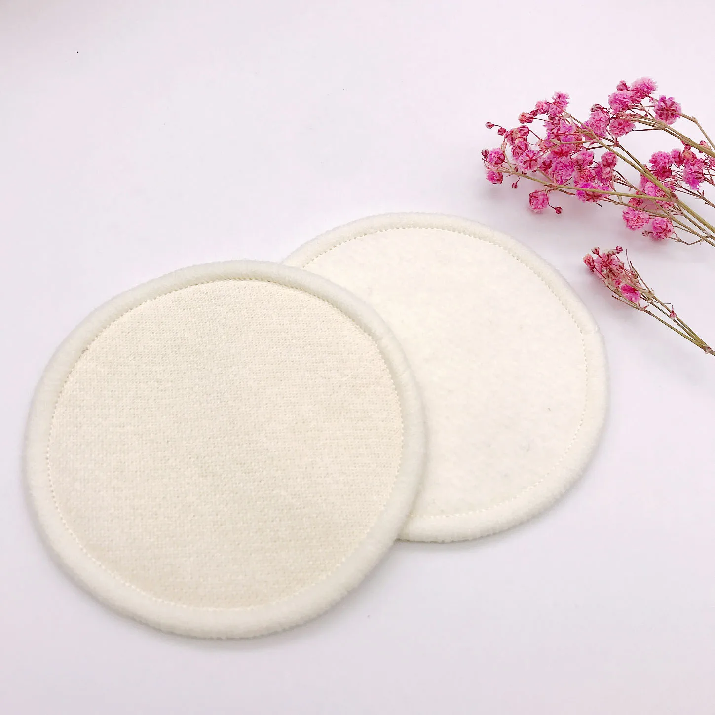 reusable ramie cotton washable makeup remover pads set Eco friendly cleansing face cosmetic bamboo remover pads