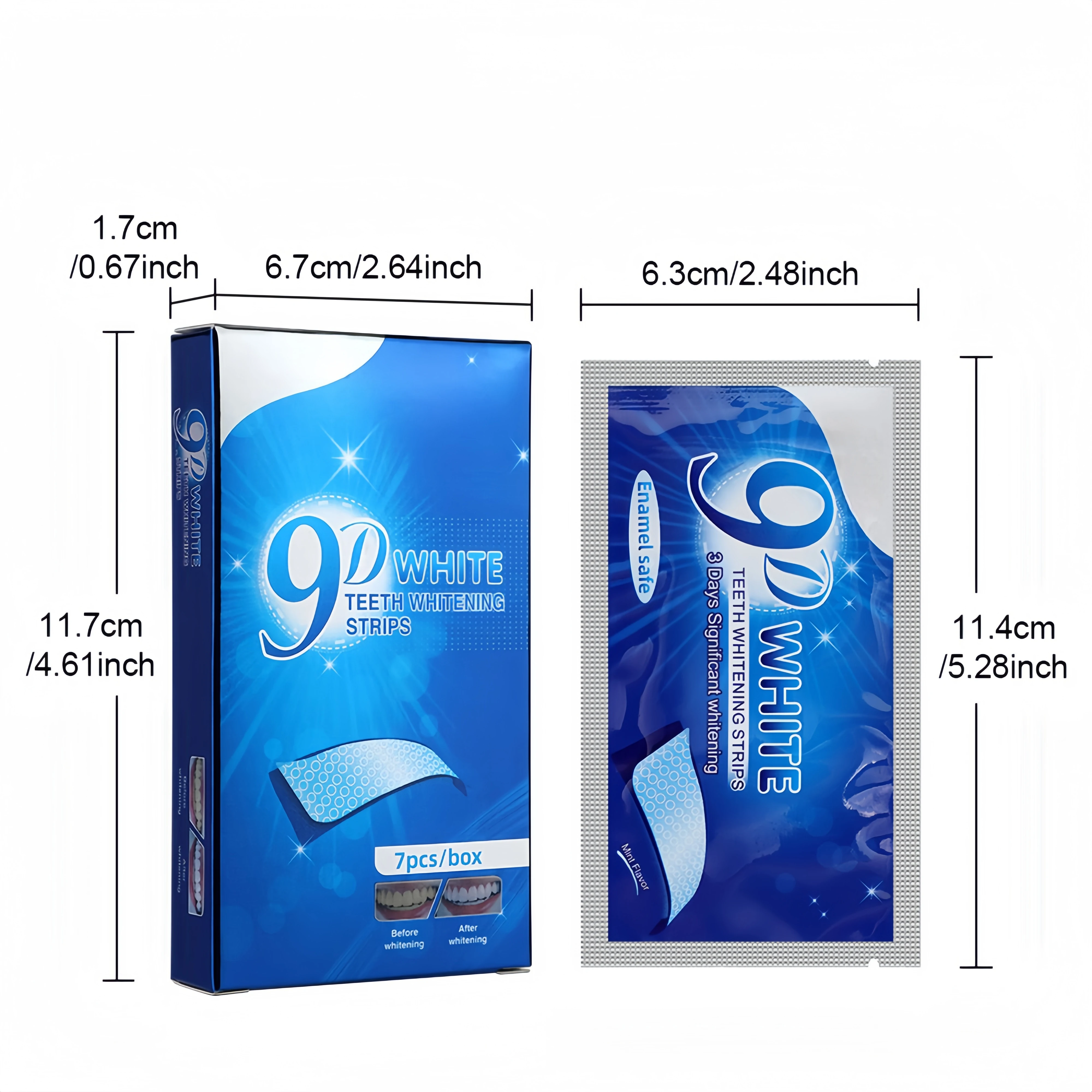 Factory Outlet Mint Flavour Teeth Whitening Strips Oral Hygiene Teeth Whitening Kit for Sensitive Teeth